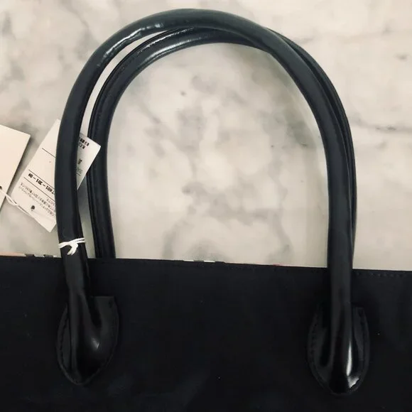 NWT BURBERRY Blue Label Japan Exclusive Nylon & Leather Tote RARE Deadstock - Picture 9 of 13